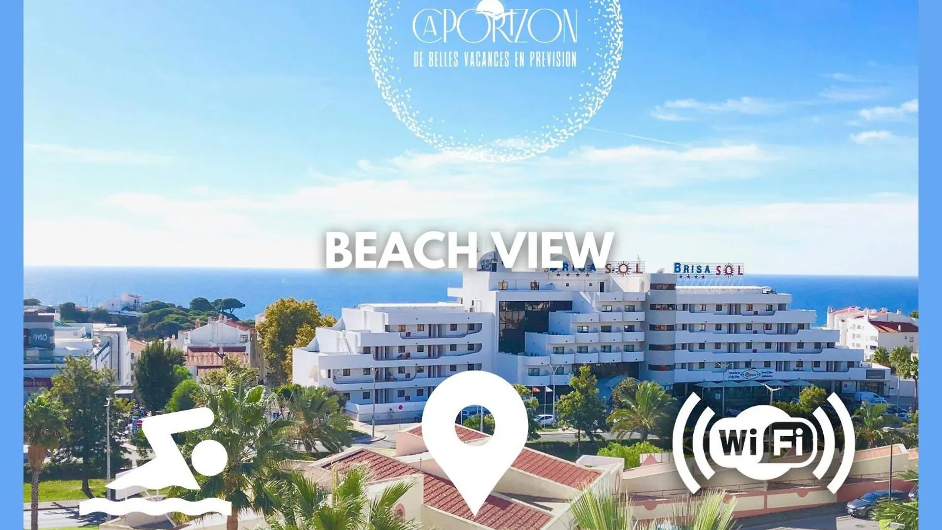 Caporizon-Albufeira-Vue Panoramique Mer-Hyper Centre-4 Personnes location